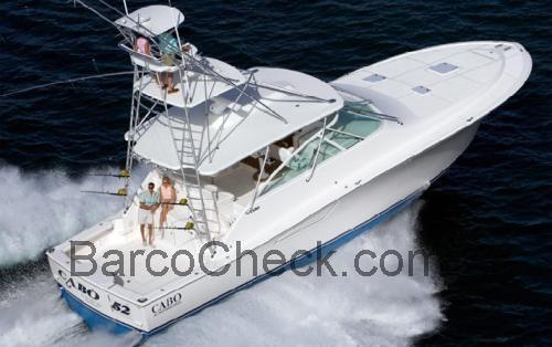 Cabo 45 Flybridge ficha tecnica